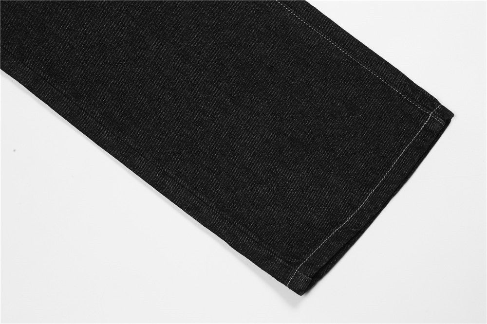 Dollar Print Black Denim Jeans ,  - Streetwear Jeans - Slick Street