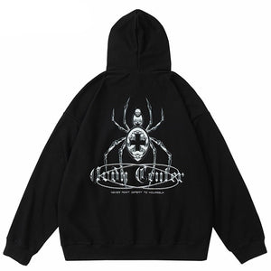 Cross Cellar Spider Graphic Hoodie ,  - Streetwear Hoodie - Slick Street