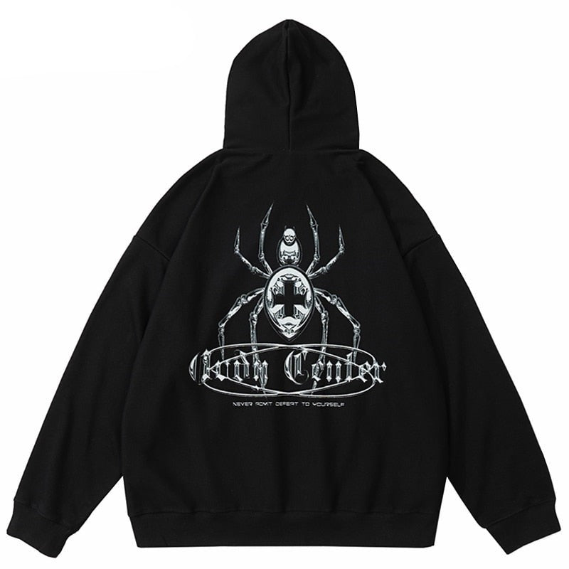 Cross Cellar Spider Graphic Hoodie ,  - Streetwear Hoodie - Slick Street