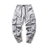 Dark Cosmic Cargo Pants Gray, XS - Streetwear Cargo Pants - Slick Street
