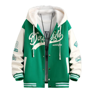 Dorestyle Hooded Varsity Jacket ,  - Streetwear Jacket - Slick Street