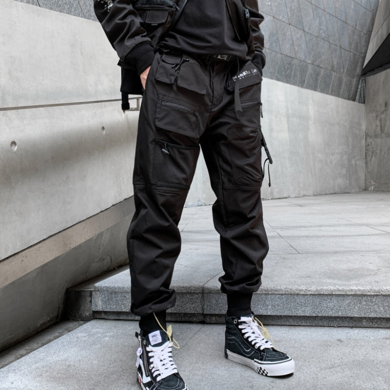 BLVCK A43 Tactical Cargo Pants XS, Black - Streetwear Cargo Pants - Slick Street
