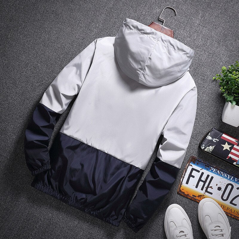 Embrace Two Half Color Jacket ,  - Streetwear Jacket - Slick Street