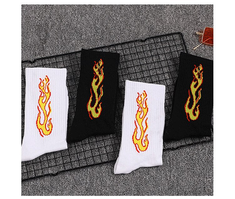 Flame Socks ,  - Streetwear Socks - Slick Street