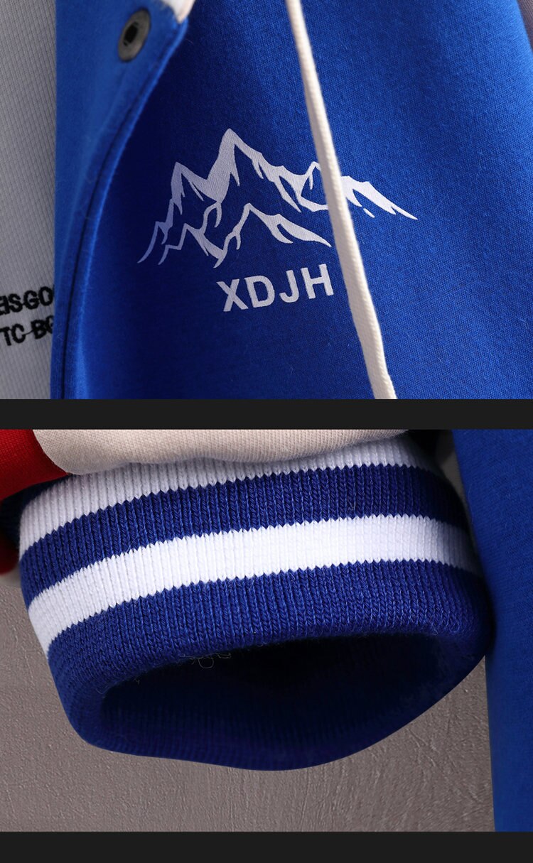 XDJH Hooded Varsity Jacket ,  - Streetwear Jacket - Slick Street