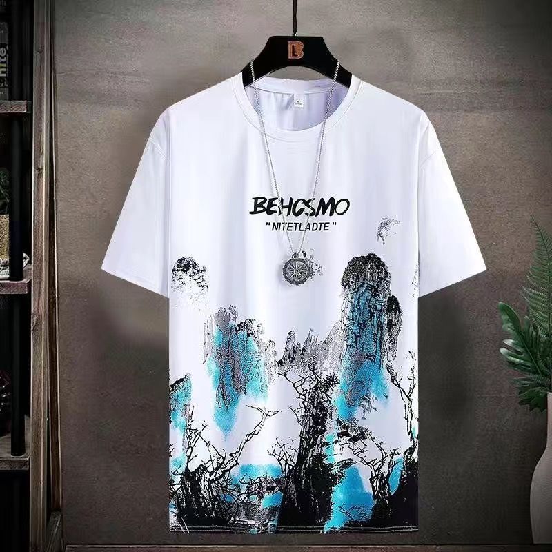 Elegant Acrylic Paint T-Shirt ,  - Streetwear T-Shirt - Slick Street