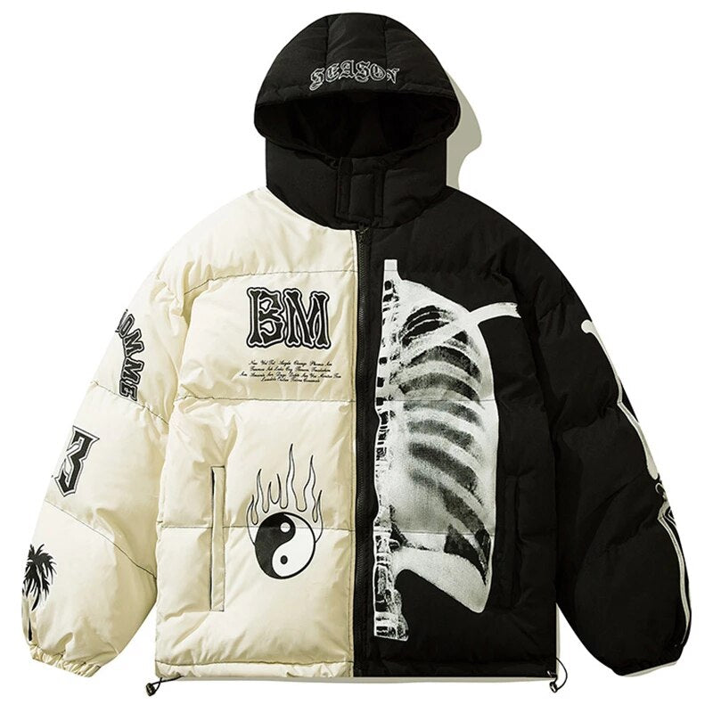 Yin Yang Skeleton Jacket ,  - Streetwear Jackets - Slick Street