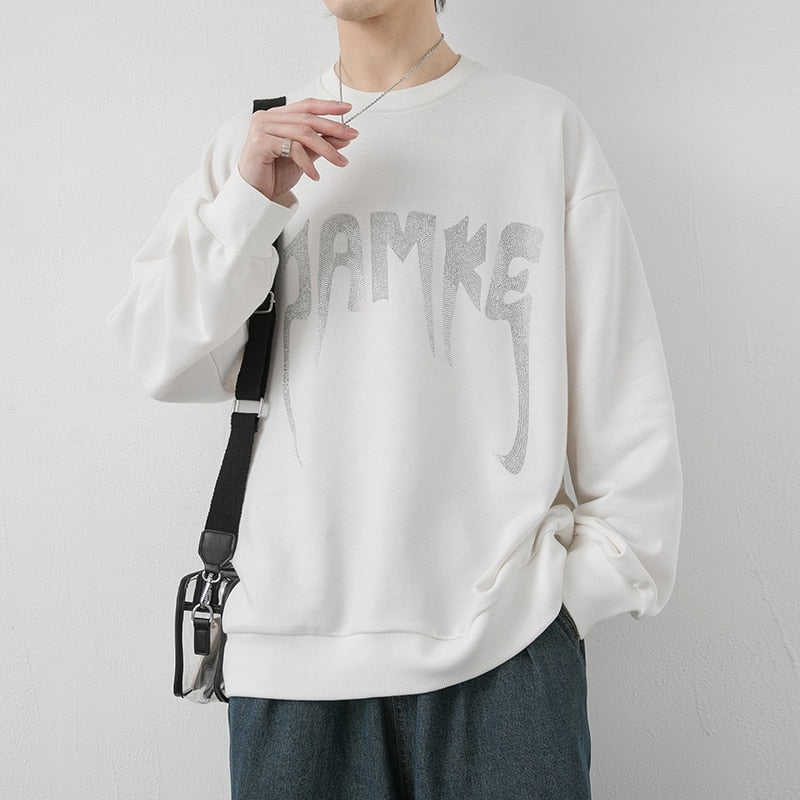 Retro JAMKE Printed Sweatshirt , - Streetwear Sweatshirts - Slick Street