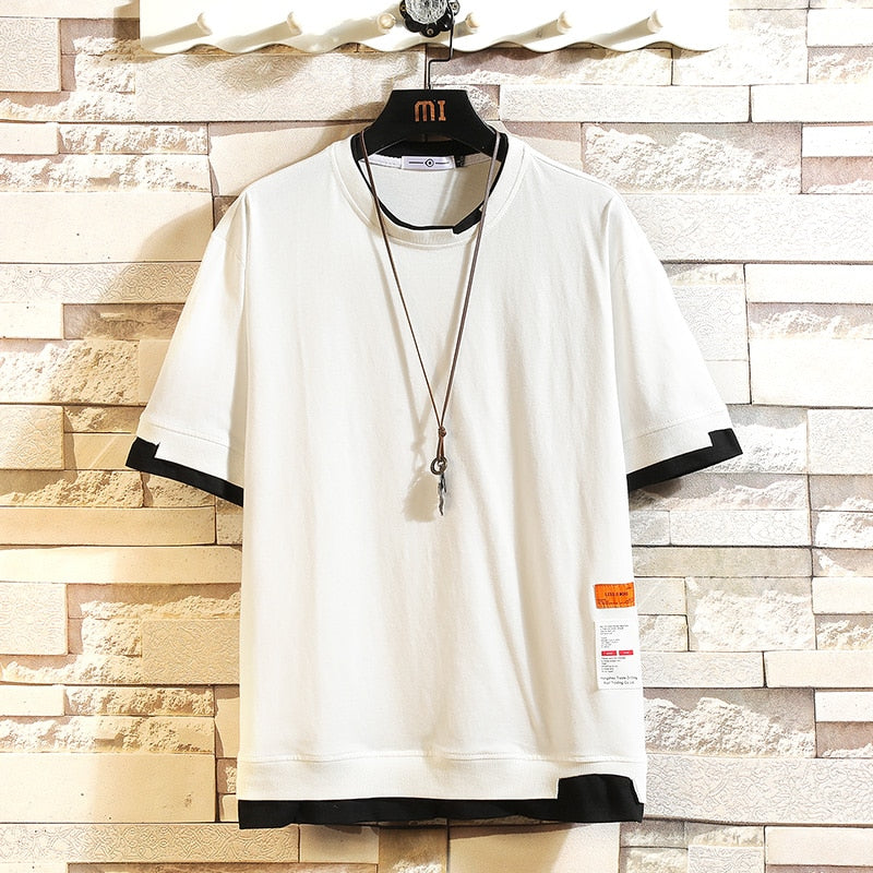 BlackTipe MA2 Double Layer T-Shirt White, XS - Streetwear T-Shirt - Slick Street
