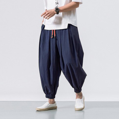 Red String Harem Pants ,  - Streetwear Pants - Slick Street