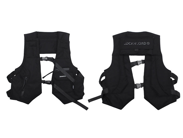 Techwear LOCKNLOAD Black Vest ,  - Streetwear  - Slick Street