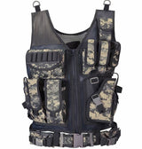 Black Night Vest ACU Camouflage, One Size - Streetwear Vest - Slick Street