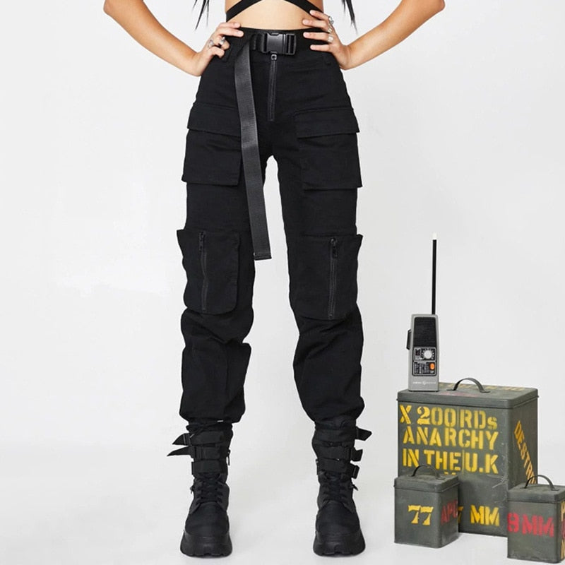 B2V Cargo Pants Black, XS - Streetwear Cargo Pants - Slick Street
