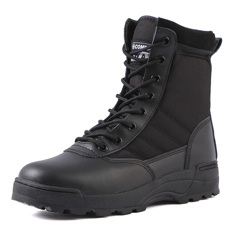 Delta Commando High Length Boots Black, 36 - Streetwear Shoes - Slick Street