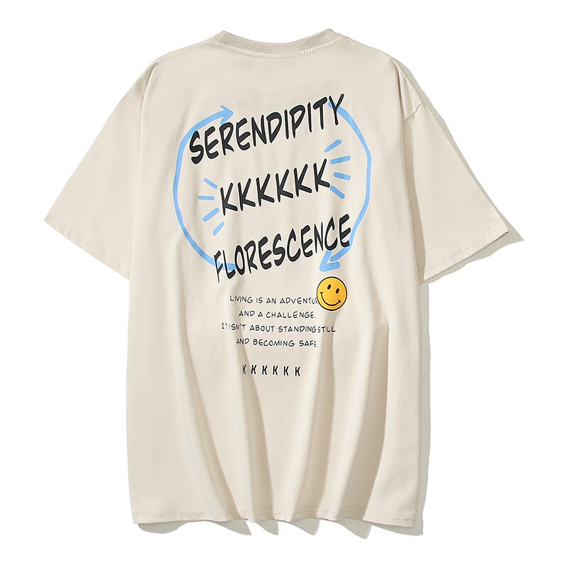 Mysterious SERENDIPITY T-Shirt White, XS - Streetwear T-Shirt - Slick Street