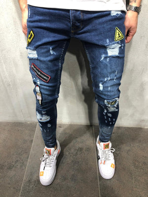 xBadges Distressed Skinny Jeans ,  - Streetwear Jeans - Slick Street