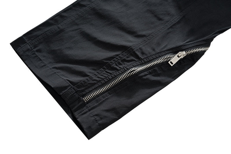 Hip Hop Style Straight Zipper Pants ,  - Streetwear  - Slick Street