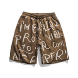 Pro Vibe Streetwear Shorts Khaki, XS - Streetwear Shorts - Slick Street