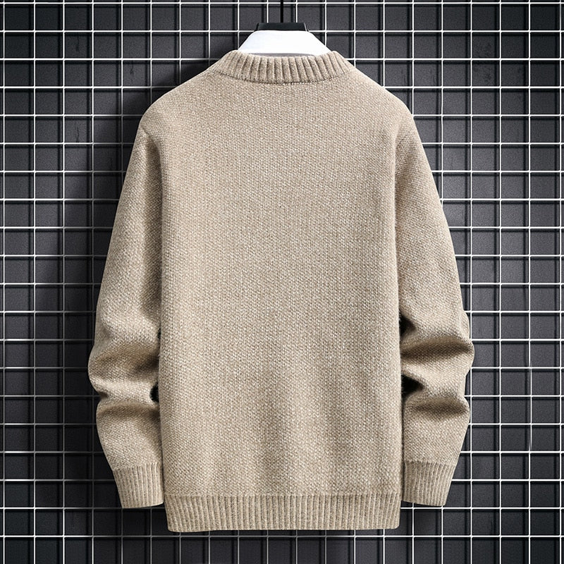 Golden Deer Knitted Sweater ,  - Streetwear Sweater - Slick Street