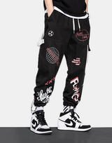 Alleye Gaze Joggers XS, Black - Streetwear Joggers - Slick Street