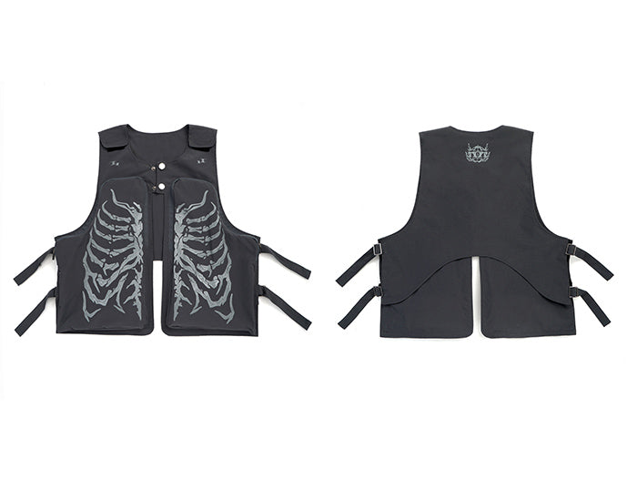Skeleton Print Vest ,  - Streetwear Vest - Slick Street
