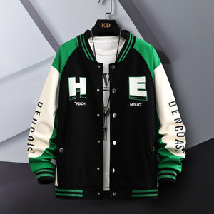 DENCOAST HOPE Varsity Jacket Black, XS - Streetwear Jacket - Slick Street