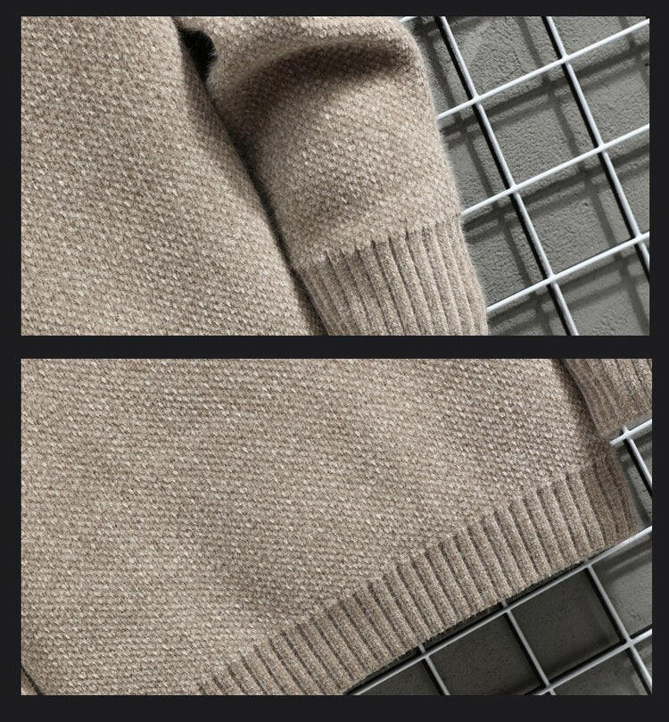 Golden Deer Knitted Sweater ,  - Streetwear Sweater - Slick Street