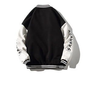 Teddy Bear Stitch Varsity Jacket ,  - Streetwear Jacket - Slick Street