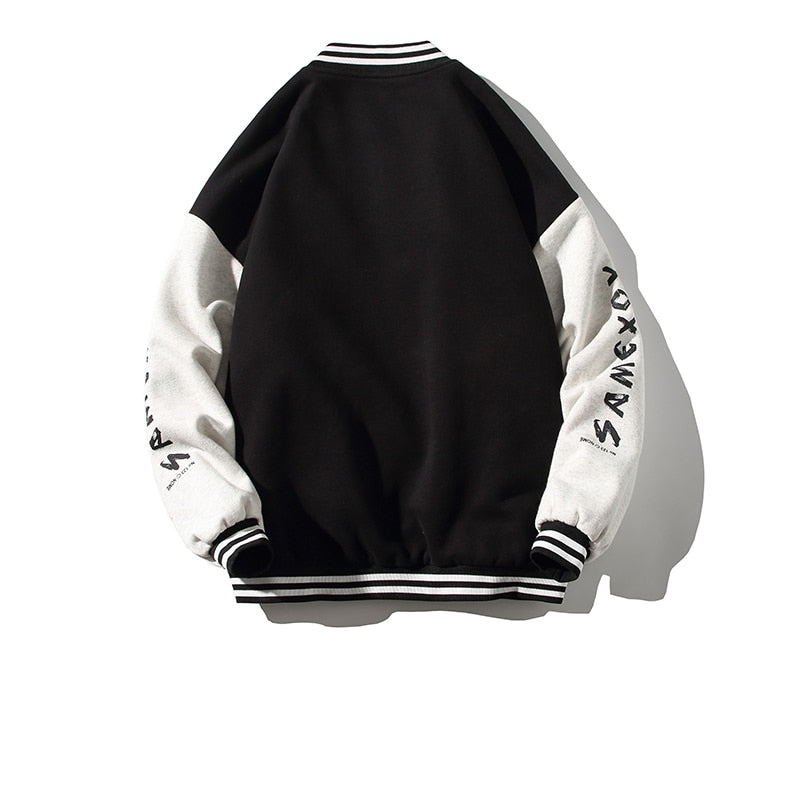 Teddy Bear Stitch Varsity Jacket ,  - Streetwear Jacket - Slick Street