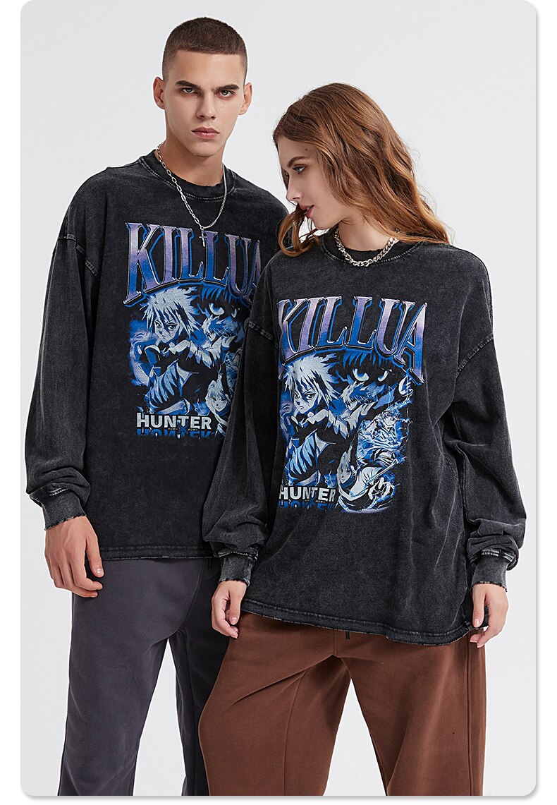 Killua Rookie Hunter Sweatshirt , - Streetwear Sweatshirts - Slick Street