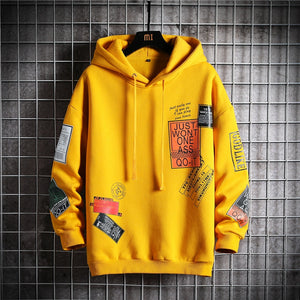 JWO Design Hoodie Yellow, XS - Streetwear Hoodie - Slick Street