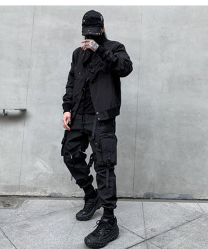 BlackOut Cargo Pants V2 ,  - Streetwear Cargo Pants - Slick Street