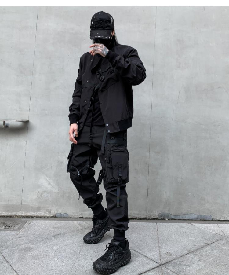 BlackOut Cargo Pants V2 ,  - Streetwear Cargo Pants - Slick Street