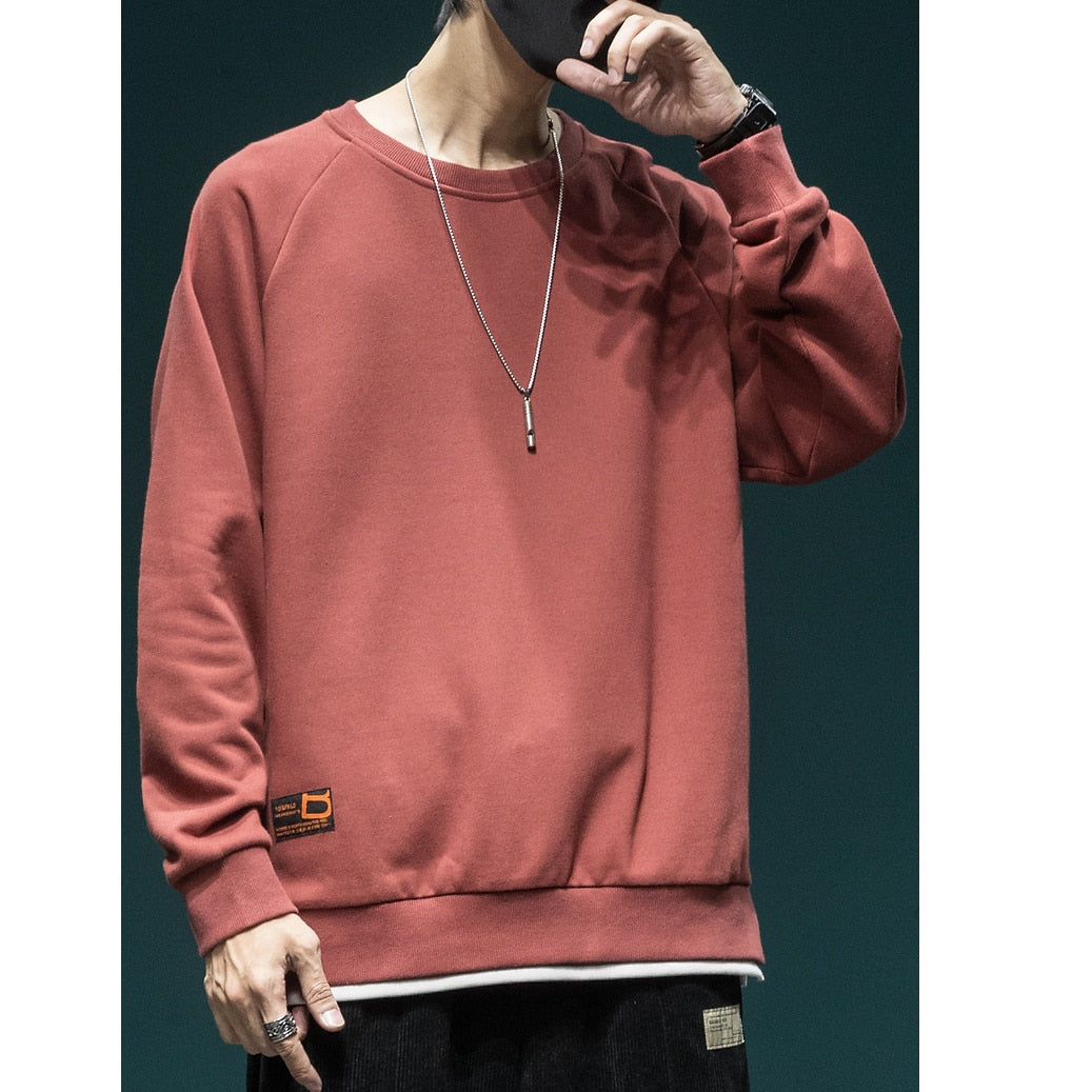 Henley Kind Sweatshirt Pink, XS - Streetwear Sweatshirts - Slick Street