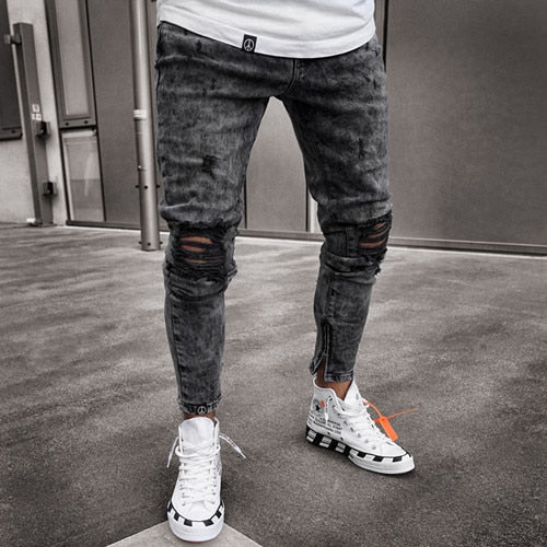 Charcoal VI Jeans Dark Gray, XXS - Streetwear Jeans - Slick Street