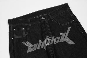 Dollar Print Black Denim Jeans ,  - Streetwear Jeans - Slick Street