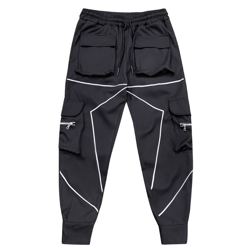 VXR1 Reflective Cargo Pants ,  - Streetwear Cargo Pants - Slick Street