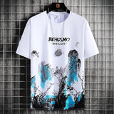 Elegant Acrylic Paint T-Shirt White, XS - Streetwear T-Shirt - Slick Street