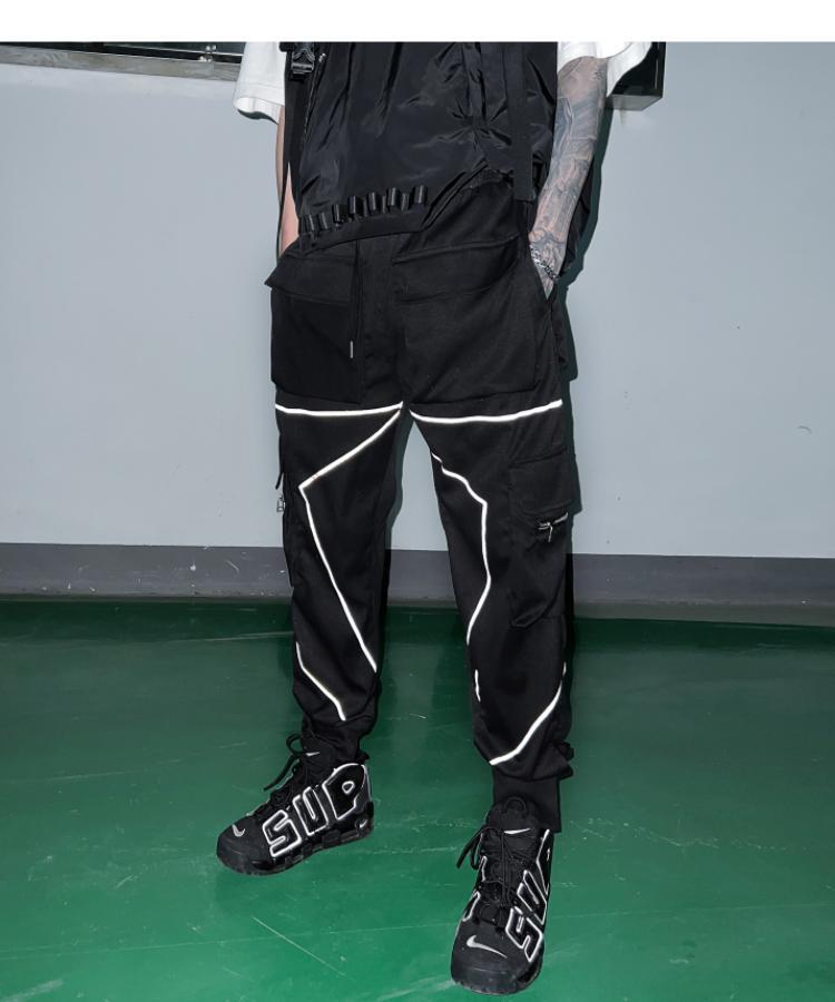 VXR1 Reflective Cargo Pants ,  - Streetwear Cargo Pants - Slick Street