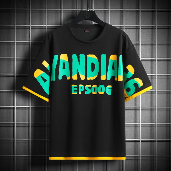 YANDIAN 36 EPSOOG Stripe T-Shirt Black, XS - Streetwear T-Shirt - Slick Street