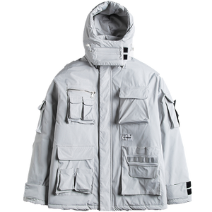 Snow Military Jacket Gray, XS - Streetwear Jackets - Slick Street