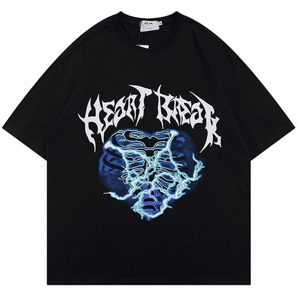 Thunderstroke Heart Break T-Shirt ,  - Streetwear T-Shirt - Slick Street