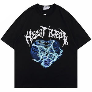 Thunderstroke Heart Break T-Shirt , - Streetwear T-Shirts - Slick Street
