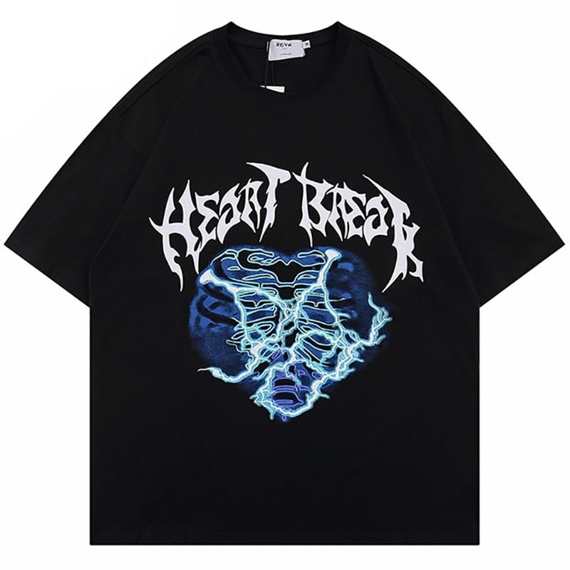 Thunderstroke Heart Break T-Shirt ,  - Streetwear T-Shirt - Slick Street