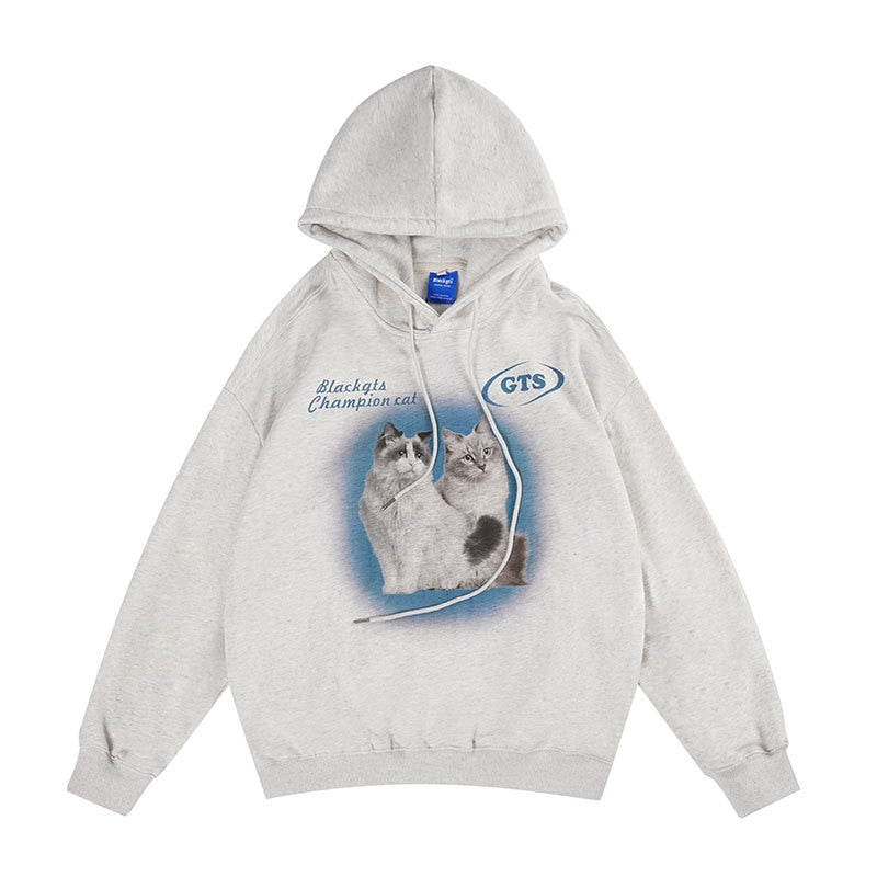 Champion Cat Graphic Hoodie ,  - Streetwear Hoodie - Slick Street