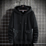 First Class Double Pocket Pullover Hoodie Black, XS - Streetwear Hoodie - Slick Street