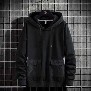 First Class Double Pocket Pullover Hoodie Black, XS - Streetwear Hoodie - Slick Street