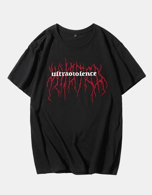 UltraViolence T-Shirt Red, XS - Streetwear T-Shirt - Slick Street