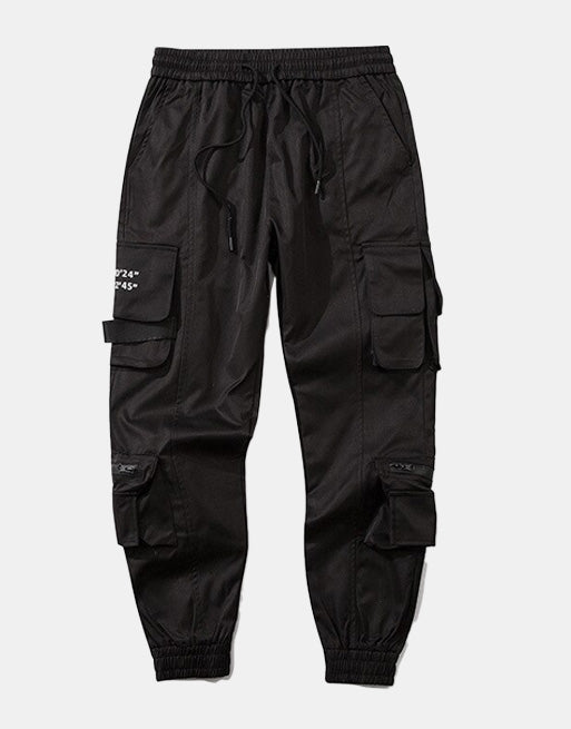 2:45 Cargo Pants XS, Black - Streetwear Pants - Slick Street