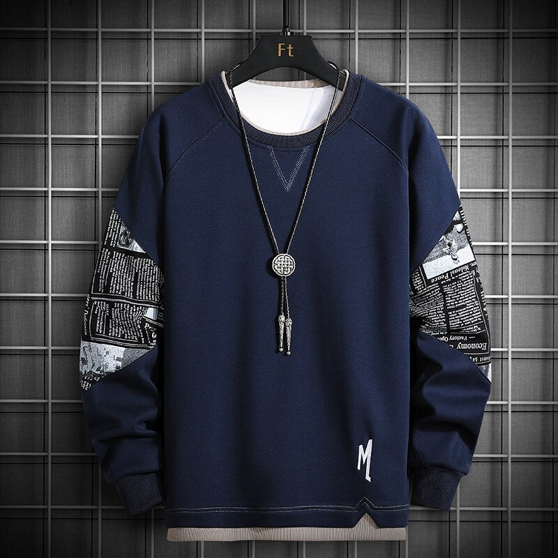 M Article Sweatshirt Navy, XS - Streetwear Sweatshirts - Slick Street